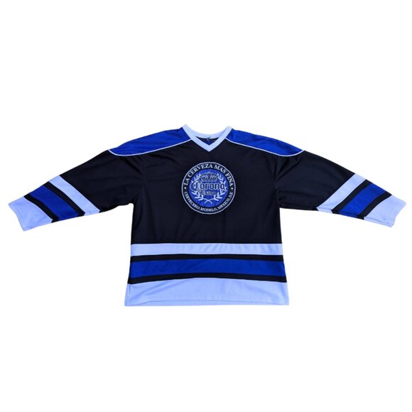 Y2K Corona Extra Cerveza Mexico Hockey Jersey Men’s Size XL - Picture 3 of 4